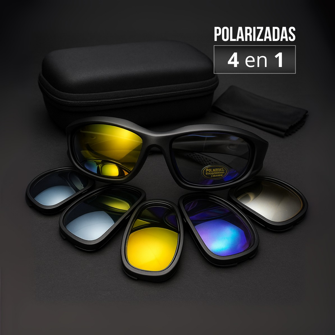 Gafas Tácticas 4-en-1™ – La protección visual de los ciclistas élite