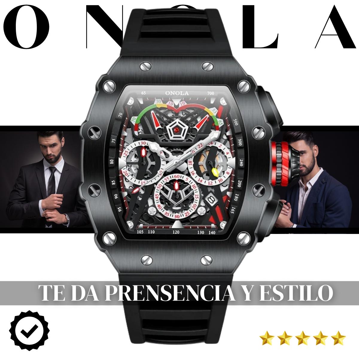 ONOLA™ 6827W – El Reloj que Proyecta Autoridad