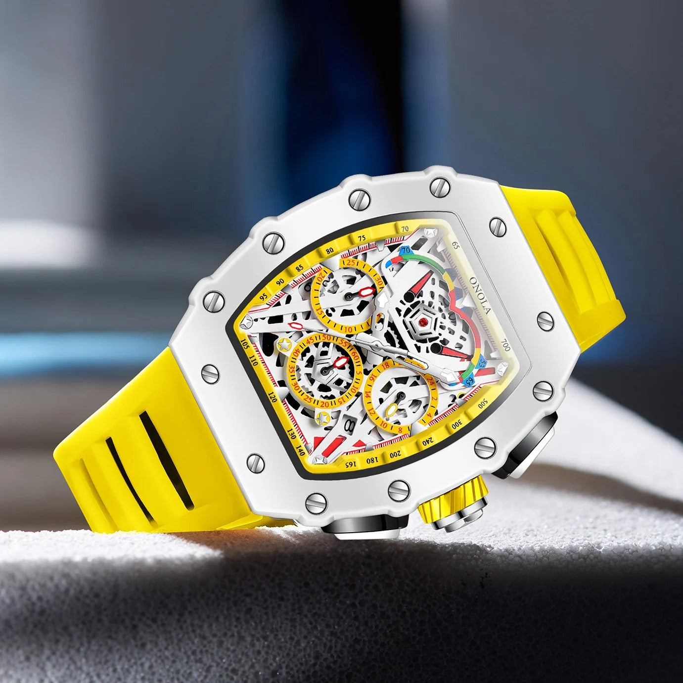 ONOLA™ 6827W – El Reloj que Proyecta Autoridad