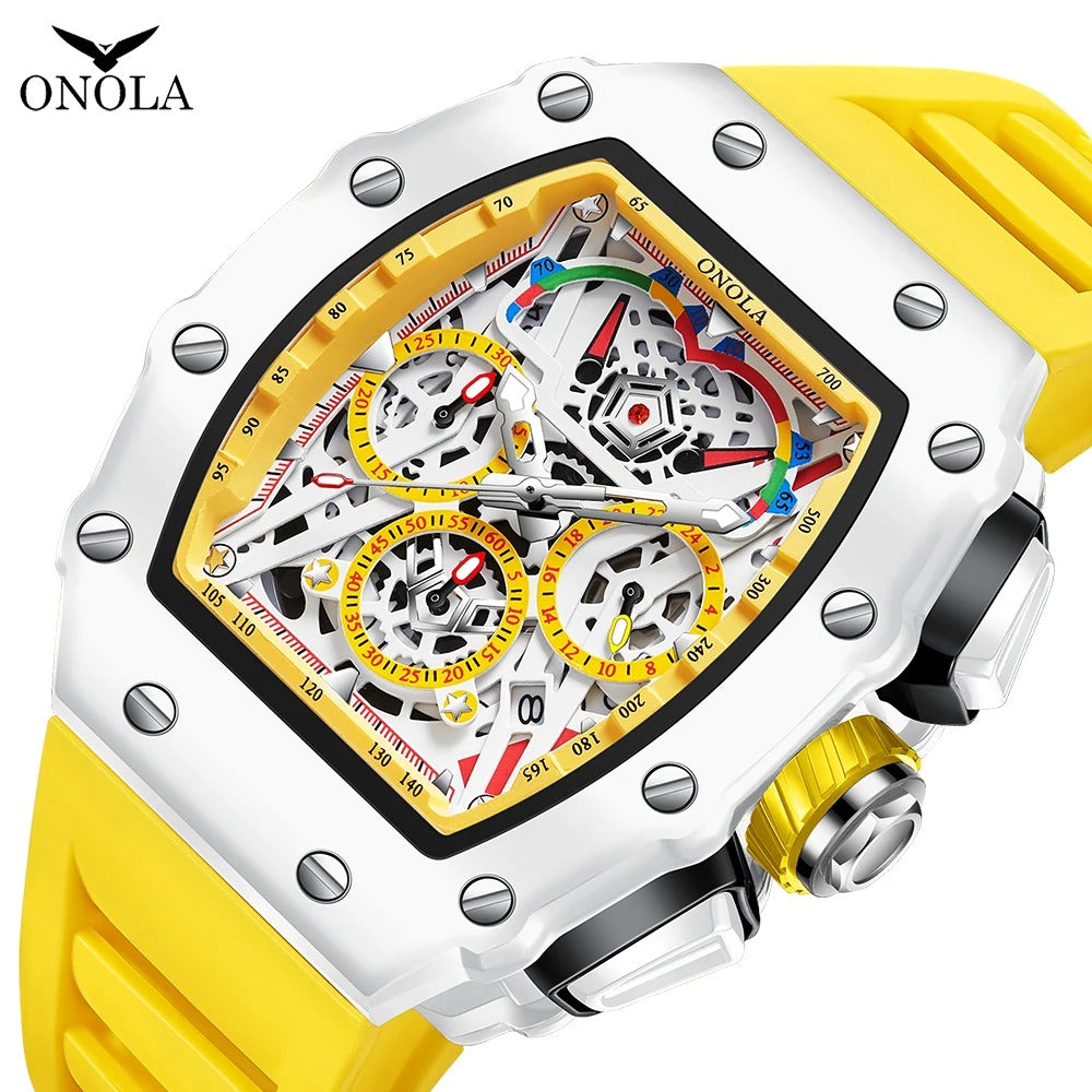ONOLA™ 6827W – El Reloj que Proyecta Autoridad